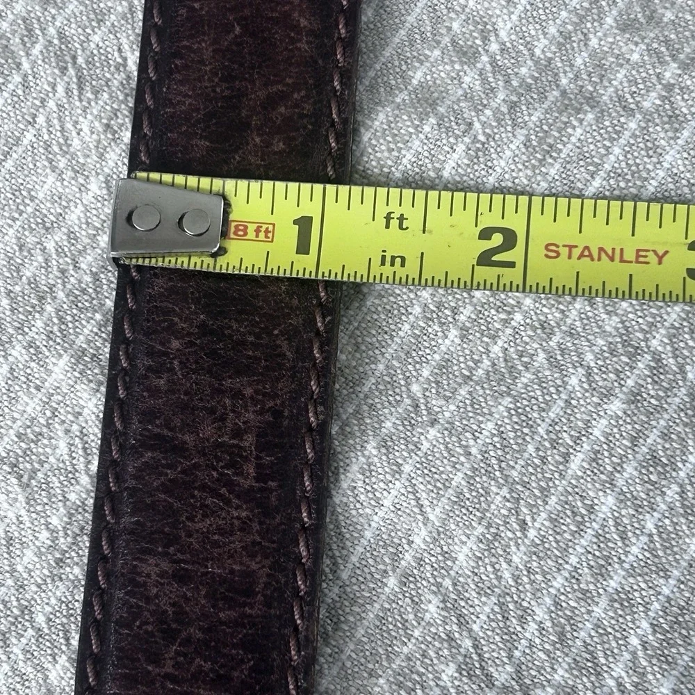 Polo Ralph Lauren Brown Leather Belt Made In Italy Well Loved And Broken In